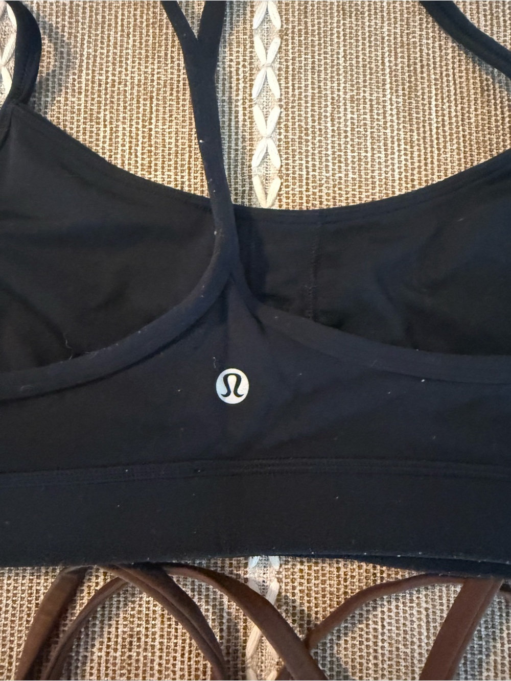 lululemon athletica Strappy Light Support Sports Bras - Black & Brown - Picture 3 of 4